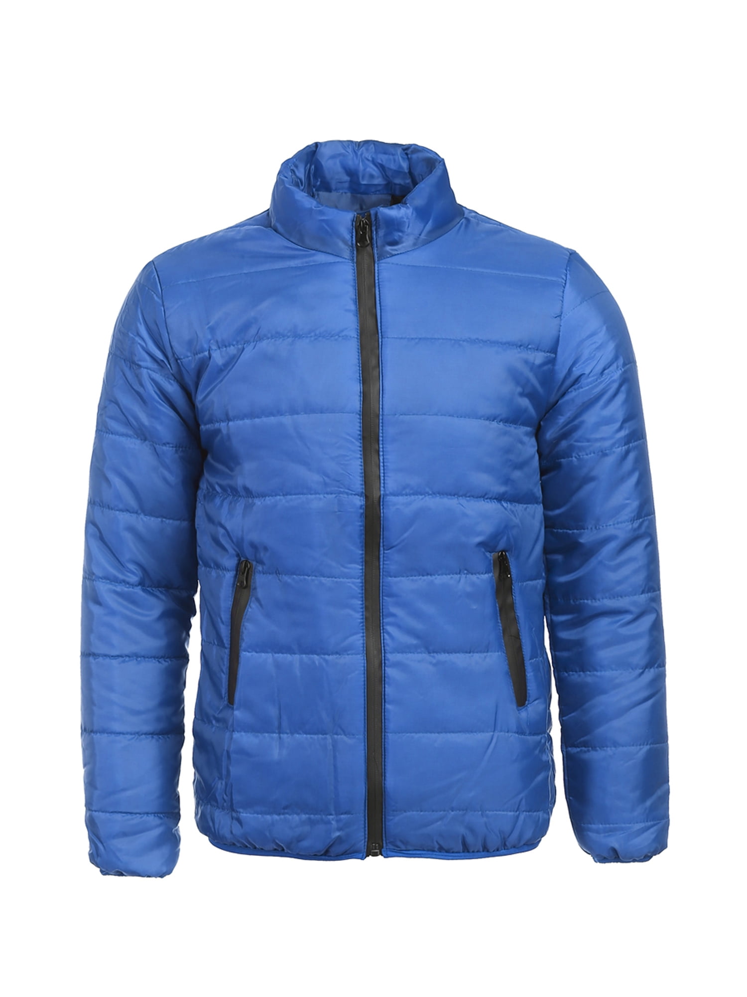 Huakaishijie Men's Winter Warm Jacket Stand Collar Packable Casual Down Overcoat M-4XL