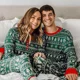 thumbnail image 3 of Conjunto de pijamas familiares a juego para Navidad 2024, ropa para madre, padre e hijos, atuendo de apariencia familiar, mamelucos para niña, pijamas, 3 of 5