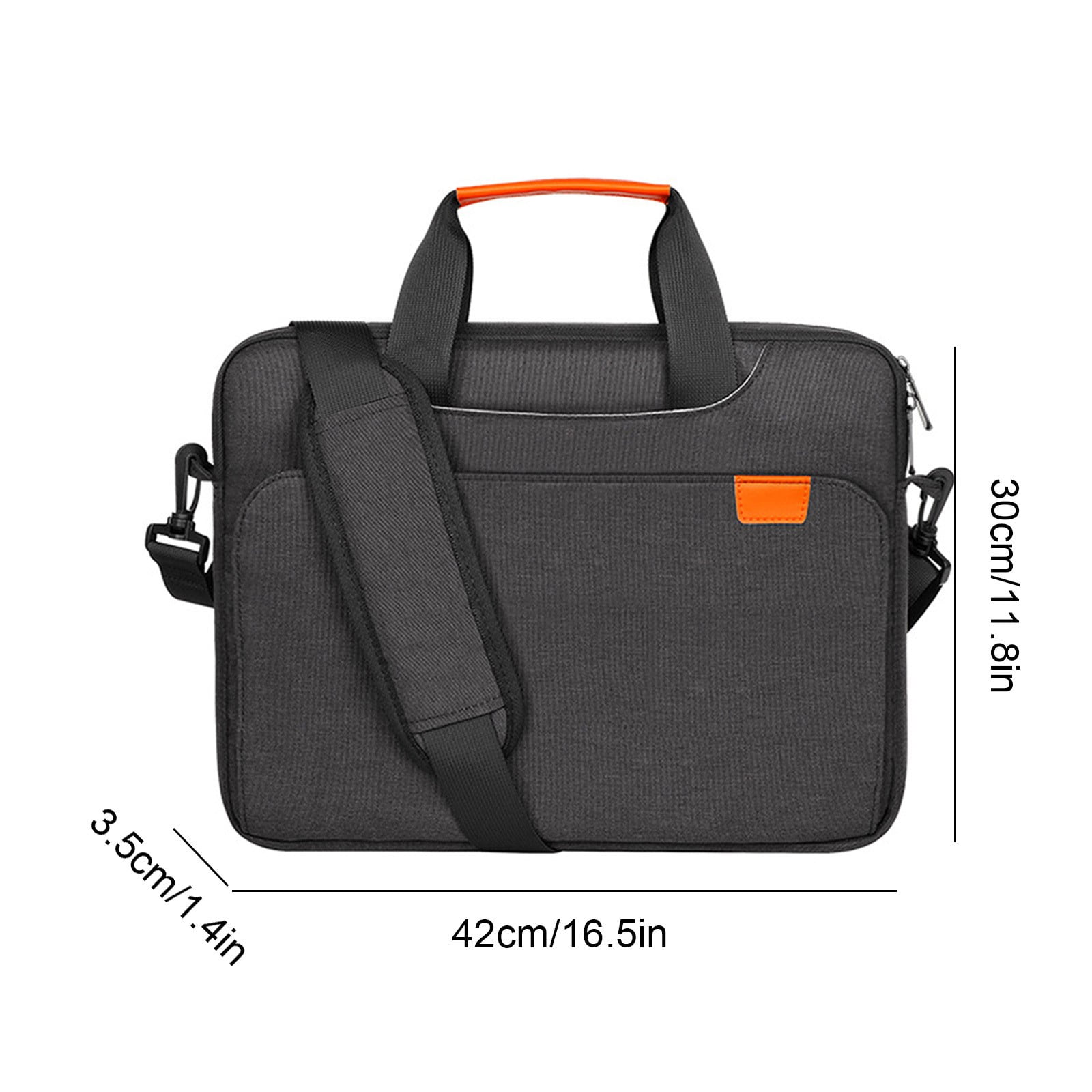 COM1950s 15.6 Inch Laptop Bag,Crossbody Shockproof Computer Case with Removable Shoulder Strap,Waterproof Portable Design and Trolley Compatible for Travel