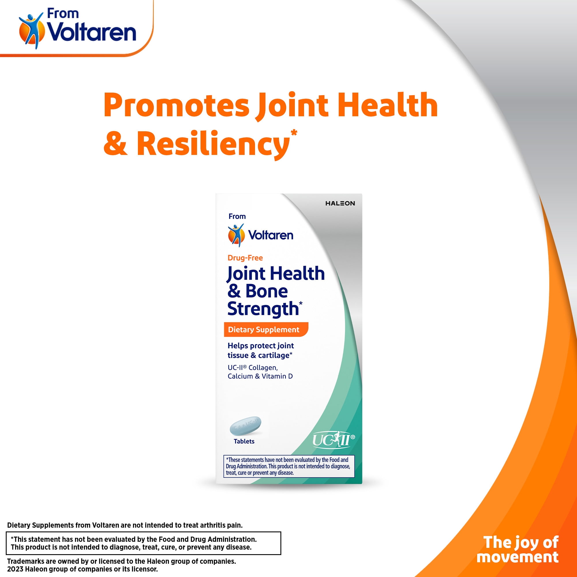 Voltaren Dietary Supplements Joint Health + Bone Strength – 30 Ct
