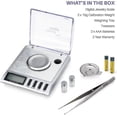 thumbnail image 2 of Smart Weigh Gem20-20g X 0.001 Grams, High Precision Digital Milligram Jewelry Scale, Reloading, Jewelry And Gems Scale, Calibration Weights And Tweeze, 2 of 5