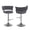 Dark Gray, variant on Best Quality Furniture Set of 2 Emerald Green Velvet Upholstered Barstools