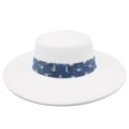thumbnail image 3 of SRZYMJ Wide Brim Boho Western Hat for Women and Men - Felt Rancher Fedora Hat, 3 of 4