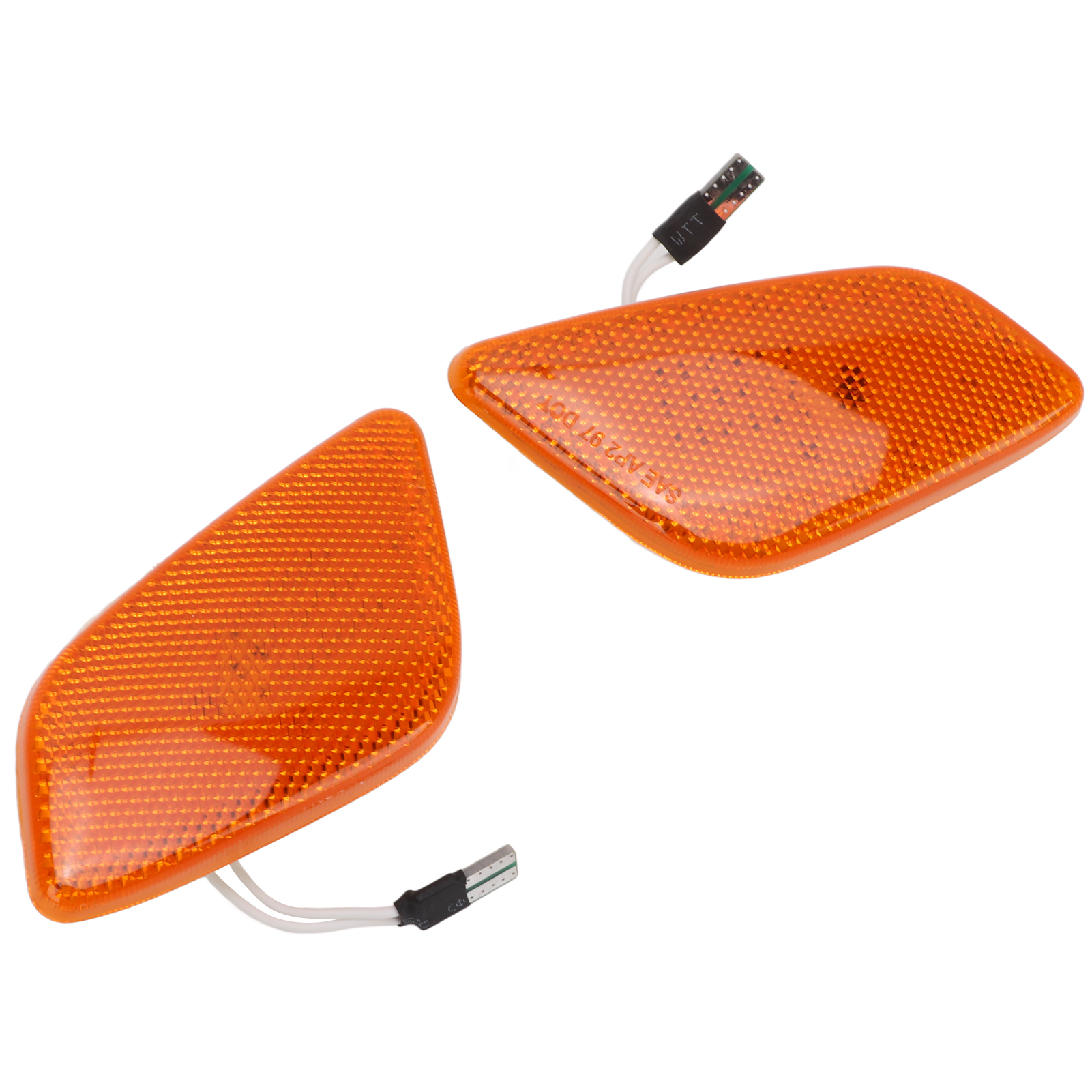 Clear Front Turn Signal Lights For 1981-1988 Chevy Monte Carlo – Pair, Black Housing, No Bulbs