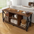 thumbnail image 3 of Mueble de TV FABATO 50 Centro de Entretenimiento Rustico con 4 enchufes, 3 of 7