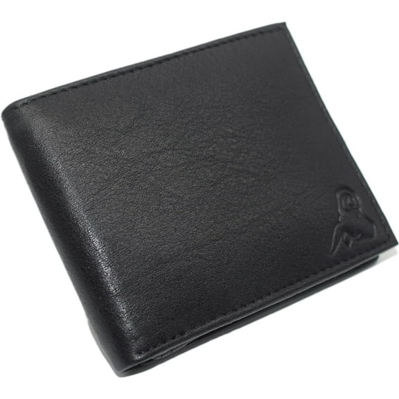 Cavelio Mens RFID Blocking Bifold Wallet Soft Genuine Leather  Secure and Durable Billfold with Gift Box for Men Black