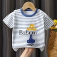thumbnail image 2 of Bovxnpu Girls Short Sleeve T Shirts Undershirt Kids Summer Tops School Tee Children's Summer Boys And Girls Printed Round Neck Short Sleeved T-shirt Top, 2 of 3