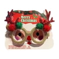 thumbnail image 3 of Gafas navideñas, monturas para gafas navideñas, gafas creativas con disfraces navideños Astas rojas, 3 of 9