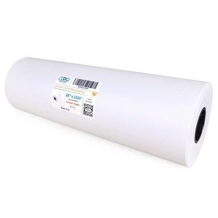 IDL Packaging Freezer Paper Roll 24" x 13200" (1100 feet) - Plastic Coated Food Wrapping Paper for Freezing