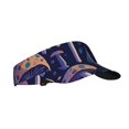 thumbnail image 2 of Easygdp Floral Hippie Mushrooms Stretchy Visor - Unisex Visor Hat for Men and Women, UPF 50 Sun Protection Visor, Ultra-Light, 2 of 8