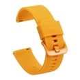 thumbnail image 1 of Correas de reloj de silicona Uxcell de 20 mm de ancho, correas deportivas de liberación rápida suaves, reemplazo con hebilla de acero inoxidable para hombres y mujeres, amarillas, 1 of 7