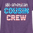 thumbnail image 3 of Instant Message - All American Cousin Crew - Toddler & Youth Girls Short Sleeve Graphic T-Shirt, 3 of 6