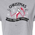 thumbnail image 3 of The Nightmare Before Christmas - Christmas Chills - Juniors Cropped Cotton Blend T-Shirt, 3 of 5