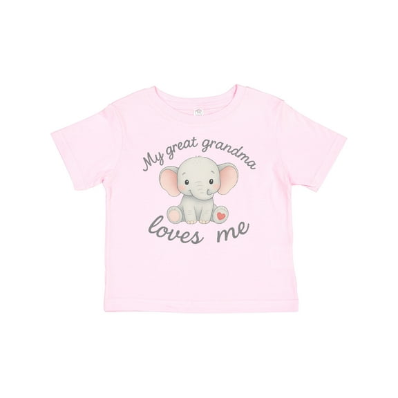 Inktastic Cute Elephant My Great Grandma Loves Me Boys or Girls Baby T-Shirt