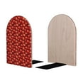 thumbnail image 2 of Naloa Red Skulls 1 2 Pcs Bookend Large Capacity Office Book Ends for Home Office Library School Study Decoration, 2 of 8