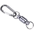 thumbnail image 1 of Fishing Magnetic Buckle Net Release Clip Hanging Buckle Fly Fishing Landing Net（silver）, 1 of 5