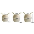 thumbnail image 3 of Prettyui Basket Wicker Grass Weaving White Flower Storage Laundry Bags, 3 of 10