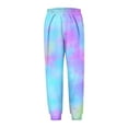 thumbnail image 6 of SGFCWSX Girls Jogger Pants High Elastic Waist Sweatpants for Kids Soft Tie Dyeing Pant Blue Size 7-8 Years, 6 of 6