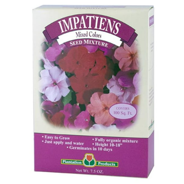 Plantation Products Mim75 7 5 Oz Plantation Impatiens Seeds Walmart Com Walmart Com