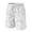 White, variant on Satingcolo Mens Mesh Camo Graphic Shorts Vintage Designer Workout Shorts Casual Cool Streetwear Waist Pants White M