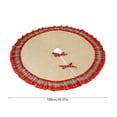 thumbnail image 3 of Luoshdecor Christmas Tree Skirt,Large Christmas Tree Party Mat with Plaid Ruffle Trim Skirt,for Holiday Family Winter Home Decorations 39.7 in, 3 of 6