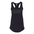 thumbnail image 2 of Wild Bobby, Classic Daddy Dad, Father's Day, Women Racerback Tank Top, Black, Small, 2 of 4