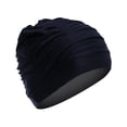 thumbnail image 4 of Swim Cap Swimming Cap Elastic Nylon Fashion Diving Cap Swimming Cap Swimming Cap Black, 4 of 8