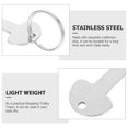 thumbnail image 4 of 6pcs Outdoor Quarter Holder Keychains Shopping Trolley Tokens Key Ring Trolley Tokens, 4 of 9