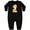 AB-Black, variant on Inktastic Safari 1st Birthday Jungle Animal 1 Year Old Baby Fleece Romper