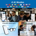 thumbnail image 4 of Gafas de sol inteligentes GetD con lente polarizada redonda Bluetooth 5.4, 4 of 7