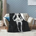 thumbnail image 7 of Ghost-Face Throw Blanket,Horror Movie Flannel Blanket for Kids Couch Bed 60" x 80", 7 of 7