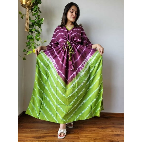 Indian Trendz Women's Oversized Kaftan Long Evening Gown Dress, 1 Count