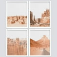 thumbnail image 2 of PixonSign Framed Wall Art Arizona Desert Valley Southwest Prints, Set of 4 Red Grand Canyon Wall Decor Arts, Nature Photo Wall Décor, Adhesive Canvas Poster, Modern Home Artwork - 11"x14" White, 2 of 5