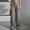 Gray women plus size wide leg pants a1, variant on BRELIL Women Plus Size Wide Leg Trousers High Waisted with Pockets Solid Casual Office Long Pants Loose Fall Winter Fashion Outfits, Gray 2XL