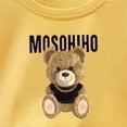 thumbnail image 5 of SGFCWSX Boys Girls 2 Piece Outfits Cute Teddy Bear Print Short Sleeve T-shirt and Shorts Set Summer Casual Clothes for Kids Yellow Size 6, 5 of 5