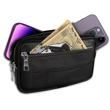 Elegant Choise Vertical Horizontal Cell Phone Holster Belt Loop Leather Pouch Wallet Case Pack