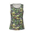 thumbnail image 4 of Fotbe Cartoon Dinosaurs (2) Womens Loose Fit Casual Flowy Slim-Fit Tank Tops Athletic Round Neck Trendy Sleeveless Summer Tops for Gym and Yoga-Medium, 4 of 9