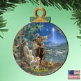 thumbnail image 2 of G. Debrekht 8021121-1557-S2 Shepherds afield Wooden Ornaments Set of 2 by Gelsinger - Nativity Holiday Decor, 2 of 5