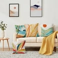 thumbnail image 4 of Boho Tropical Leaves Pillow Covers 20x20 Set of 4, Summer Beach Throw Palm Tree Pillowcase Modern Outdoor Decorative Cushion Case for Home Living Room, Boho Beach (Boho beach20inx20in), 4 of 5