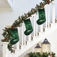 thumbnail image 5 of Lsque Ferns Leave Green Foliage Pattern 18 Inch Christmas Stockings, Festive Holiday Stocking for Christmas Decorations Holiday Decor, 5 of 8