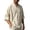 Beige, variant on Breathable Blend ’s Solid Short Sleeve T Shirt For Everyday Comfort And Cool Fit Lightweight Apparel