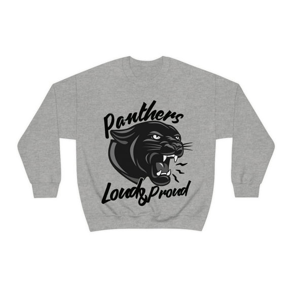Panthers Loud and Proud Sweatshirt Panther Mascot School Spirit Shirt