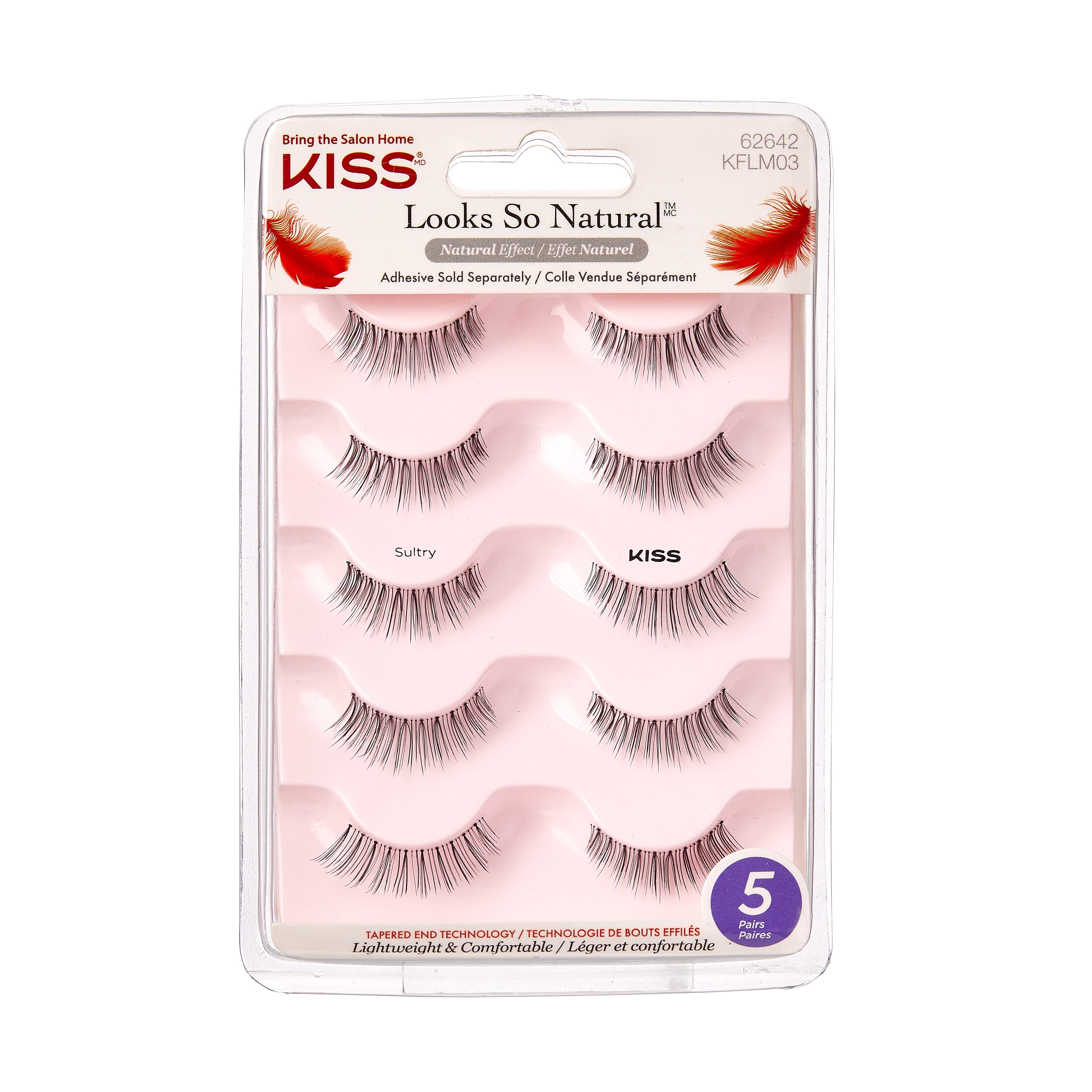 Kiss Looks so Natural Multipack Lashes - Sultry False Eyelashes, 5ct