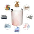 thumbnail image 6 of Fotbe Pink Marble Laundry Basket with Handles, Waterproof Large Laundry Hamper, Wash Bag for Corner Dorm, Rolling Laundry Basket with Handles-Small, 6 of 8