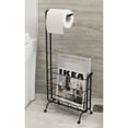 thumbnail image 3 of Metal Toilet Paper Holder with Magazine Rack, 3 of 6