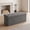 43.7" W - Dark Grey, variant on SOLACE FURNITURE Storage Bench, Foot Rest, End of Bed Bench, Storage Chest for Living Room, Bedroom, Entryway, Black