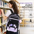 thumbnail image 5 of 3-Piece Daily Carry Laptop Backpack Set with Insulated Lunch Bag and Pencil Pouch, Large Capacity Computer Bookbag, Lunch Waterproof Backpack for Women Men, Matching Stylish Bag Set, 5 of 6