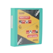 Exceed 1.5 Inch Heavy Duty Binder, Slant Ring, Teal