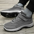 thumbnail image 2 of Mens Shoes,Athletic Walking Sneakers Lightweight Hook Loop Closure On Casual Outdoor Footwear for Everyday Comfort And Style,Shoes for Men,Grey,9.5, 2 of 6