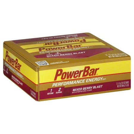 PowerBar Mixed Berry Blast Performance Energy Bar, 2.01 Oz., 12 Count